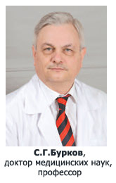 С.Г.Бурков – доктор медицинских наук, профессор, заведующий отделением гастроэнтерологии, ультразвуковых и эндоскопических исследований